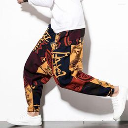 Pantalones de hombre Moda de hombre Estampado Hip Hop Vestir Lavable Relajado Fit Cosplay para uso diario