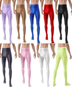 Pantalons pour hommes Hommes Mode Gaine Brillant Collants Baet Danse Yoga Leggings Formation Fitness Entraînement Pantalons De Sport Collants9505467