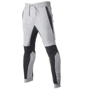 Pantalons pour hommes hommes Fitness couleur Patchwork pantalons de survêtement course Gym formation pantalon automne hiver Jogging sport 2023 230131