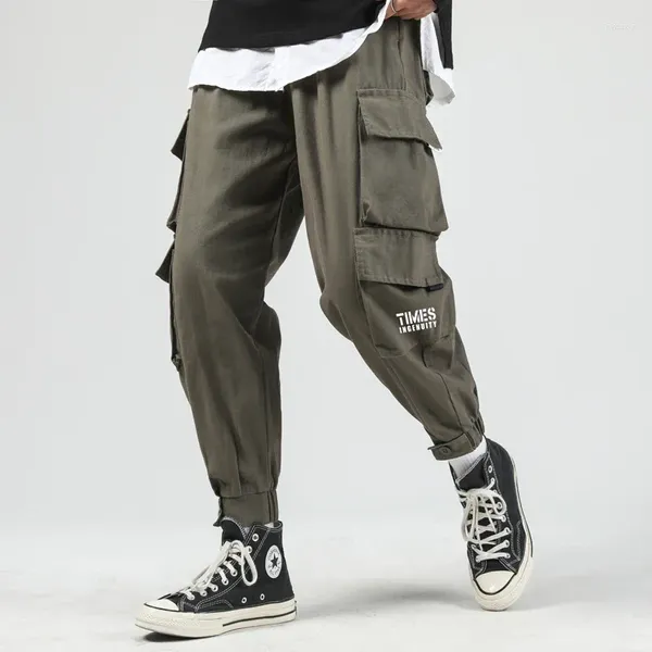 Pantalons pour hommes Hommes Hip Hop Joggers Cargo 2024 Multi-Pocket Harem Homme Pantalon de survêtement Homme Streetwear Casual