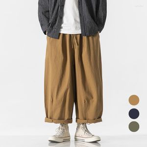 Pantalons pour hommes hommes japon coréen Streetwear Vintage surdimensionné décontracté large jambe Cargo femmes Cityboy Harem Couple pantalon