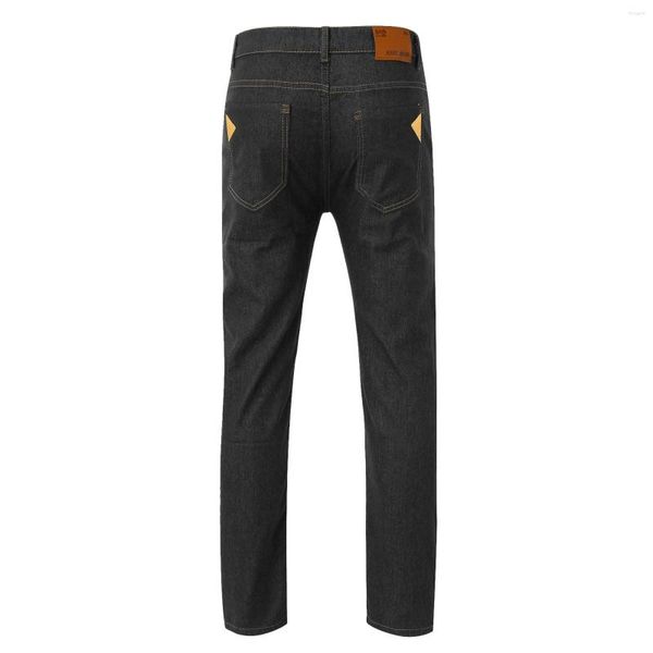 Pantalones de hombre Pantalones de mezclilla de corte recto para hombre Pantalones de pierna recta delgados a la moda Pantalones casuales de talla grande elásticos.