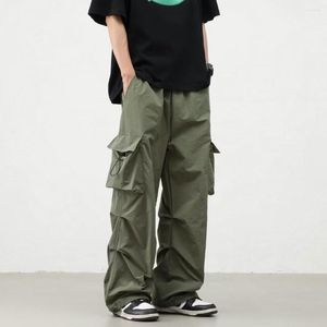 Pantalons pour hommes Joggers Cargo multi-poches taille élastique Harem décontracté Hip Hop Streetwear pantalons de survêtement crayon femmes