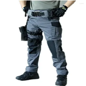 Pantalons masculins Chargo tactique militaire armée verte de combat Green Combat Multi Pockets Grey Uniform Paintball