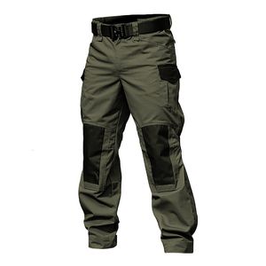 Pantalons pour hommes Hommes Pantalon cargo tactique militaire Armée Vert Pantalon de combat Multi Poches Gris Uniforme Paintball Airsoft Automne Travail Vêtements 230327