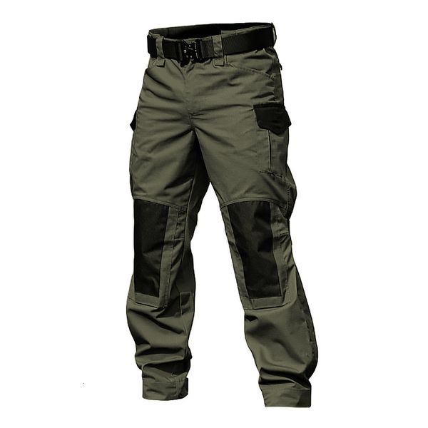 Pantalons pour hommes Hommes Pantalon cargo tactique militaire Armée Vert Pantalon de combat Multi Poches Gris Uniforme Paintball Airsoft Automne Travail Vêtements 230515