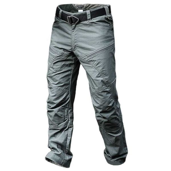 Pantalones de hombre, pantalones de carga tácticos militares para hombre, pantalones de combate del ejército de color caqui Bla, pantalones SWAT RipStop Z0410