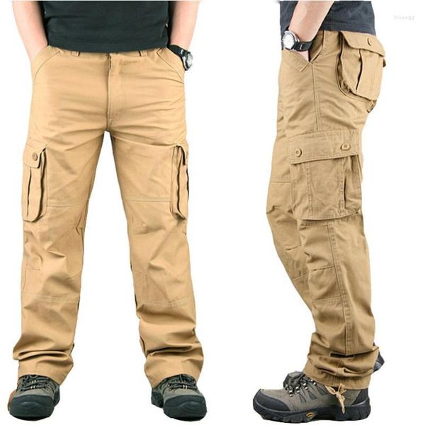 Pantalon masculin Mosso-poche militaire 90% coton tactique hétéro cargo adolescent randonnée pantalon décontracté 2023 printemps
