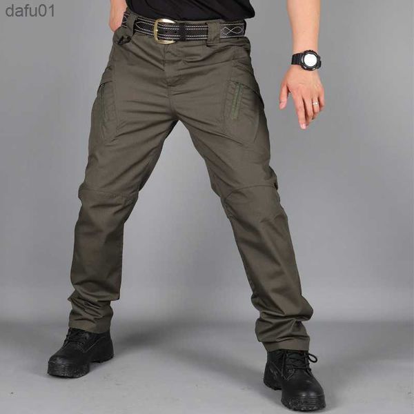 Pantalon pour hommes Pantalon masculin 2023 Pantalon de cargaison décontracté Tactique Military Tactique Jogger Pantalon Male Brepwing Imperproofing Multi-pochets Pant Taille S-6XL L230520