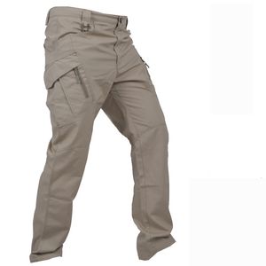 Men's Pants Hommes pantalons Militari tactique armée Cargo pantalon multi poches Style Safari pantalon imperméable mâle Streetwear randonnée grande taille S-6XL 230316