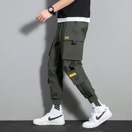 Pantalons pour hommes hommes grande taille Sport mode pantalon mâle lâche Gym Cargo Fitness Joggers course décontracté homme pantalons de survêtement 5XL 230112