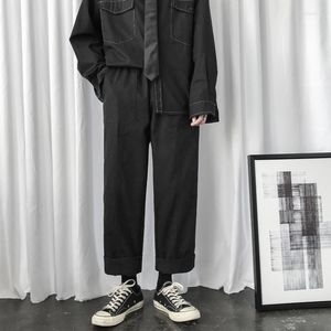 Pantalons pour hommes hommes 2022 loisirs Cargo coton décontracté mâle pantalon ample Style Hip Hop noir/kaki couleur pantalons de survêtement taille S-2XL