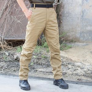 Pantalon masculin 2022 Tactique Military Cargo Men Men Pad Swat Army Couleur de couleur Solide Coulage de champ de terrain