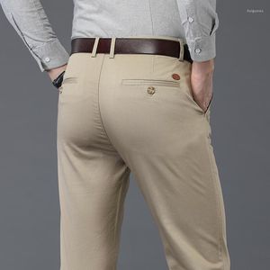 Pantalons pour hommes 2022 pantalons de luxe tendance tout-match décontracté hommes vêtements ample jambe droite coréen affaires travail chino