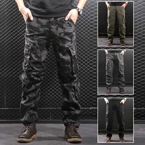 Men's Pants Pantalon militaire tactique de Camouflage pour hommes Cargo haute qualité jogging de sport 8 poches lâche armée Baggy Camo pantalon de randonnée pour hommes T231016