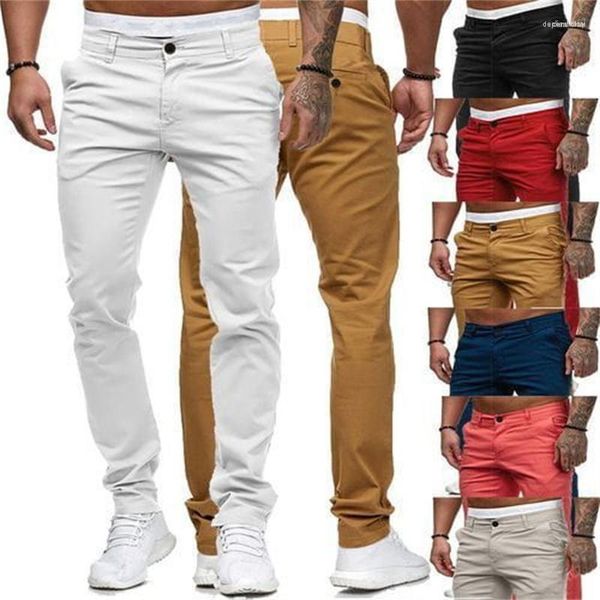 Pantalones De Hombre Pantalones Casuales De Moda para Hombres Slim Fit Otoño Estilo De Ropa De Carga Masculina Largo Y Versátil