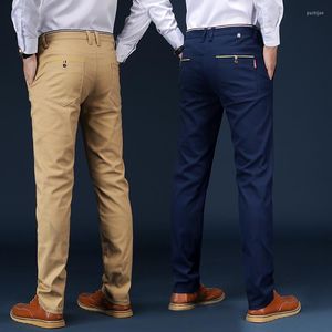 Pantalones de hombre Moda de hombre Vestido de hombre Casual Slim Plaid Lápiz Hombre Traje de negocios Pantalón de boda Pantalones a cuadros