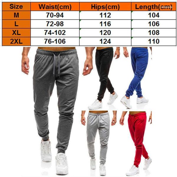 Pantalons pour hommes Hommes Slim Fit Survêtement Sport Gym Skinny Jogging Joggers Sweat Pantalon1