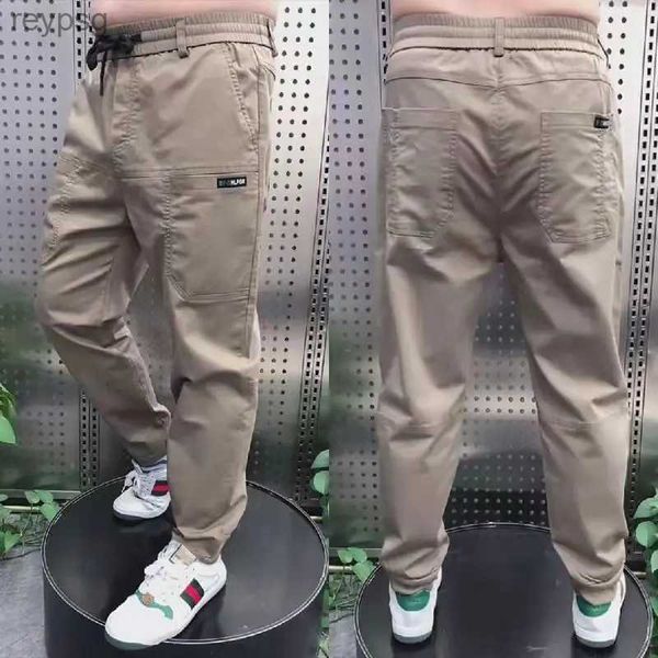 Pantalones para hombres Pantalones multibolsillos para hombres Ropa de calle Ropa deportiva Hip-Hop Talle alto Elástico Casual Ejecutivo Tallas grandes YQ240115