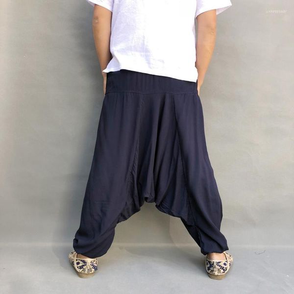 Pantalons pour hommes Harem grande taille pour hommes Hip Hop Casual Loose Wide Leg Big Drop Crotch Joggers Pantalon de danse Pantalones Hombre 20231