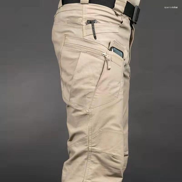 Pantalones para hombre Pantalones largos militares ligeros informales de verano para hombre, impermeables, de secado rápido, para acampar, monos tácticos