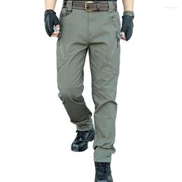 Pantalons pour hommes Pantalons tactiques d'été pour hommes Vêtements de travail Cargo Coton Élastique Armée Durable Escalade