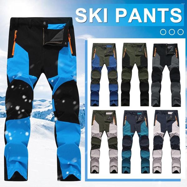Pantalon homme homme Ski neige léger montagne pantalon prévention des éclaboussures d'eau séchage rapide résistant aux UV élastique mince Camping L-5XL