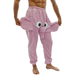 Mannen Broek Mannen Slapen Pluizige Geborsteld Paar Pyjama Olifant Pyjama Grappig Leuke Thuis Slapen Broek Kleding 2024