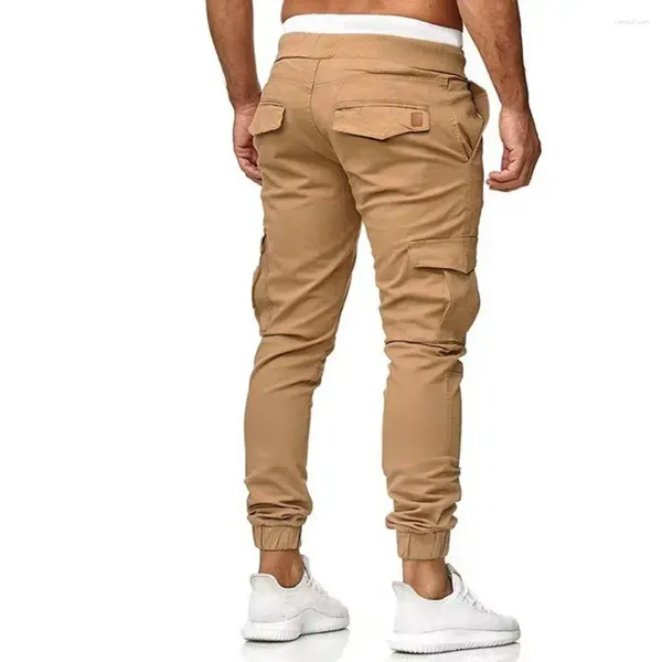 Pantalons pour hommes Hommes Streetwear Cargo avec cordon de serrage à la cheville Multi poches Slim Fit Plus Taille Contraste Couleur Mid