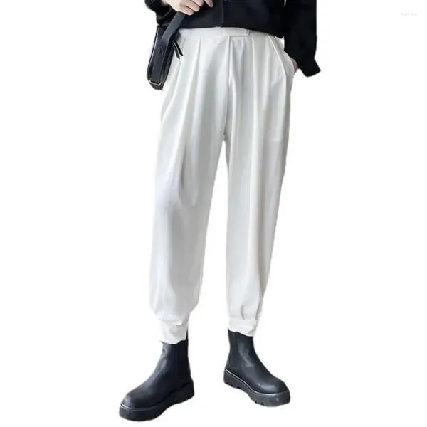 Pantalones para hombres Traje para hombres 2023 Estilo británico Negocios Casual Sólido Slim Fit Vestido recto para pantalones formales Ropa