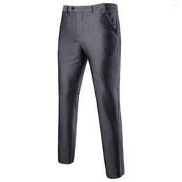 Herenbroeken Herenpak Heren Casual Business Commercieel Slim voor lange en dunne mannen Slim Fit Easy-care