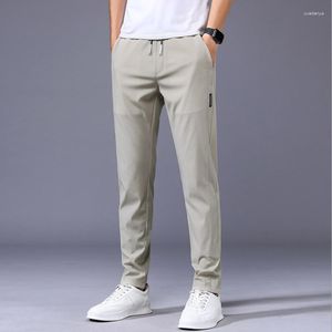 Men's Pants Men Summer Thin Solid Color Sport Casual Street Yong Boy Tight Oversize Korea Style Trousers