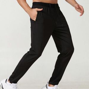 Pantalones para hombres Pantalones de chándal con cordón Longitud del tobillo Ropa deportiva Correr al aire libre Slim Fit Fitness largo para la vida diaria