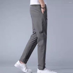 Pantalons pour hommes Hommes Pantalons de survêtement Taille élastique Bas Pure Color Lace-up Sports Male pour voyage