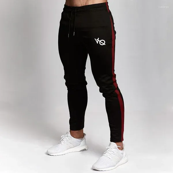 Pantalones para hombres Hombres Pantalones de chándal Joggers Deportes Fitness Estiramiento recto Gimnasio Running Entrenamiento Algodón Patchwork Bordado Casual