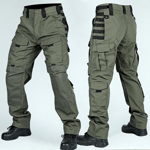 Pantalons pour hommes hommes tactique militaire coureur Multi poche Cargo mâle spécial Combat armée Fans résistant à l'usure entraînement en plein air