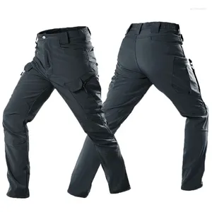 Pantalons pour hommes Hommes Tactique Multi Poches Cargo Pantalon imperméable Élasticité Militaire Combat Coton SWAT Armée Slim Fat Casual Pantalon