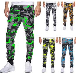 Pantalons pour hommes Hommes Pantalons Casual Jogger Camouflage Cheville Bandée Taille Moyenne Mâle Mode Cargo Cool Sports Streetwear Automne