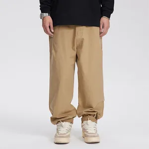 Pantalons pour hommes Hommes Vintage Lâche Casual Large Jambe Cargo Japon Coréen Streetwear Mode Baggy Cityboy Pantalon droit