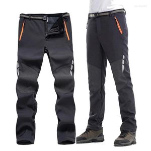 Pantalons pour hommes Hommes Hiver Polaire Camping En Plein Air Randonnée Garder Au Chaud Coupe-Vent Pantalon Montagne Voyage Escalade Trekking Réfléchissant