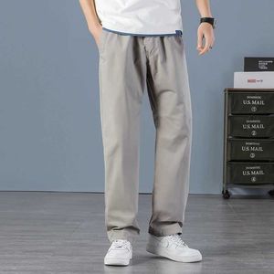 Pantalones de hombres tendencia casual de otoño y verano delgados en los Estados Unidos uniformes sueltos uniformes sólidos color sólido moda masculina pantantsl2405