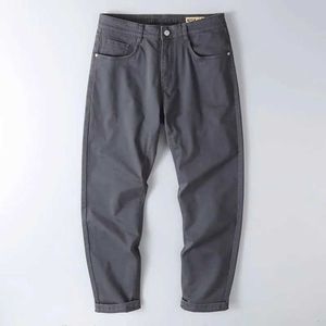 Pantalon masculin homme automne / printemps pantalon décontracté extensible coton solide pantalon cargo complet à la mode pantl2405 à la mode