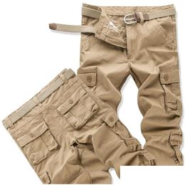 Pantalon masculin masculin camouflage cargo décontracté coton poches mti poches militaires streetwear tactique sauts de street