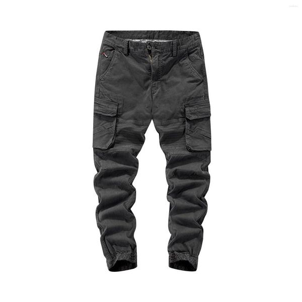 Pantalones de hombre Cargo negro militar hombres pantalones Casual táctico tamaño grande ejército Pantalon Militaire Homme 2023 primavera