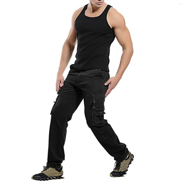 Pantalones de Hombre para Hombre Cargo militar combate Multi bolsillos Pantalón SWAT ejército Casual Pantalones Hike City táctico Pantalones Hombre