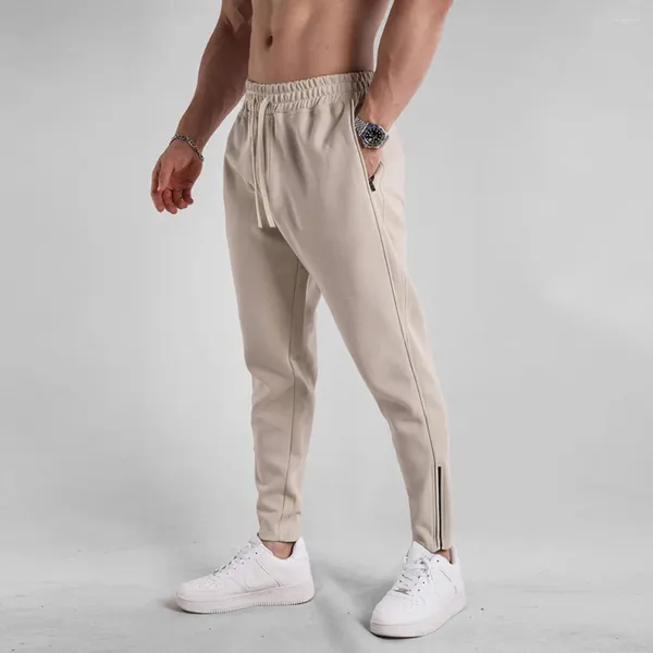 Pantalones para hombres Pantalón casual para hombre Terciopelo y engrosado Otoño Invierno Leggings deportivos Entrenamiento para correr Pantalón flojo musculoso para hombres