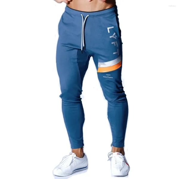 Herenbroeken Heren Katoen GYM Hardlooplegging Joggers Streetwear Casual Sportbroek Marine Mannelijke Training Workout Fitness Joggingbroek