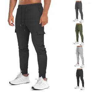 Pantalons pour hommes Hommes Coton Gym Track Pantalons de survêtement Joggers Entraînement Casual Entraînement Fitness Mâle Courir Cargo Sport Pantalon