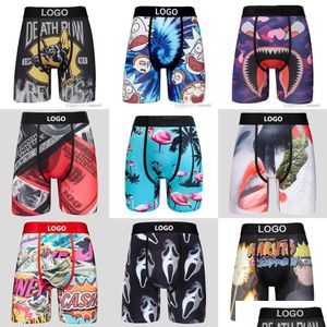 Pantalones para hombres Ropa personalizada para hombre Ropa interior deportiva Y Seda de hielo Boxeadores de secado rápido Pantalones cortos transpirables cortos con paquete de marca Masculino Dro DH6QB