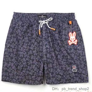 Pantalones para hombres Moda para hombre Playa Cráneo Conejo Psycho Bunny Surf Shorts Secado rápido Estilo europeo y americano A8UU